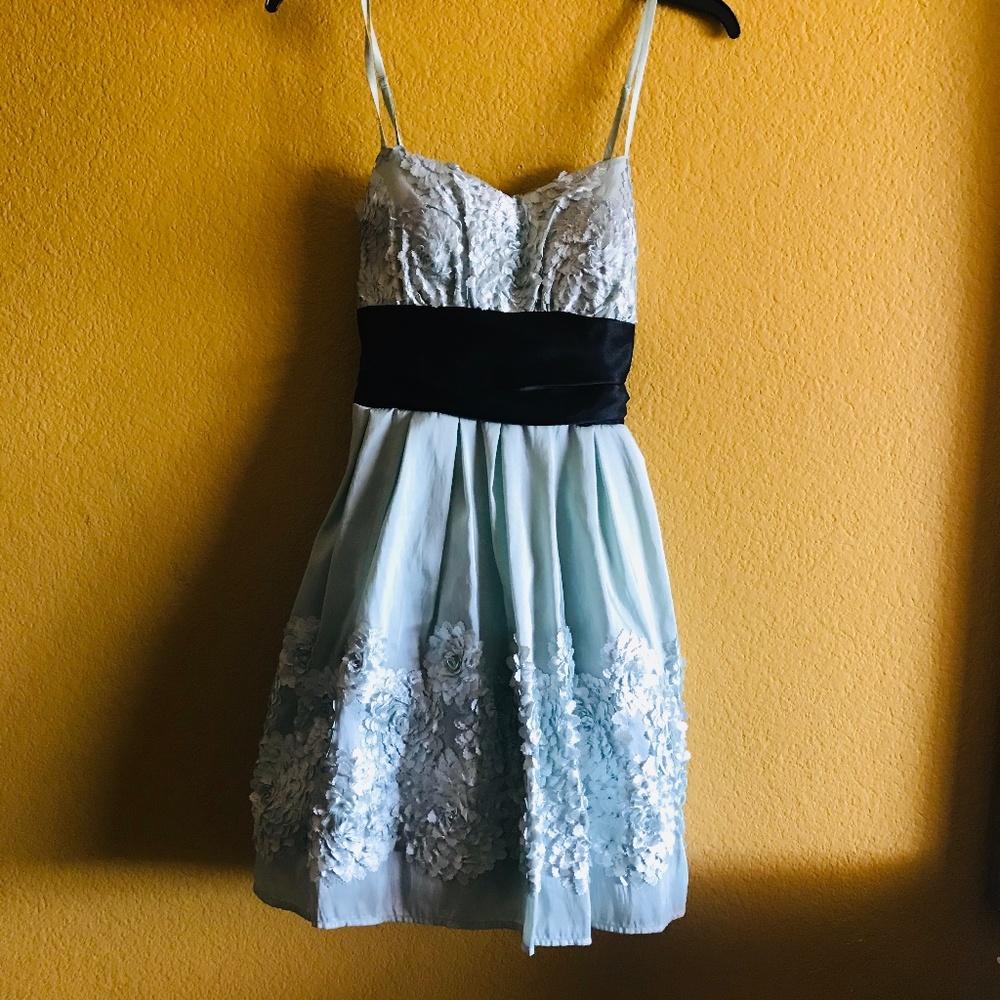 ✨ B Darlin light green floral dress ✨